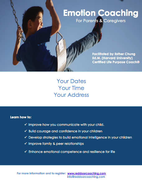 Emotion Coaching for Parents Flyer